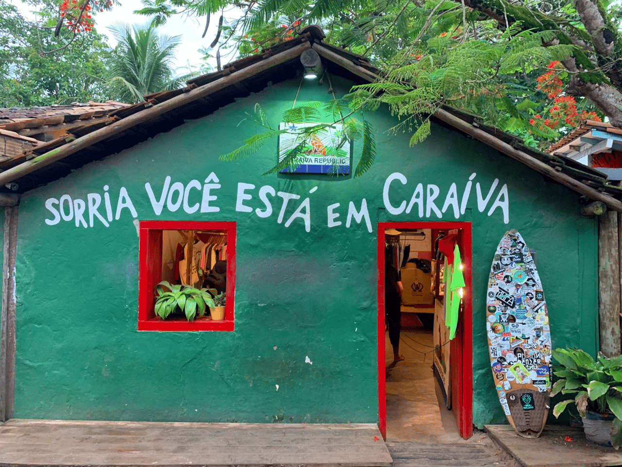 Casinhas coloridas Caraíva Turismo