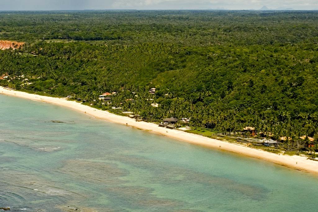 Estrutura de praia no Parracho